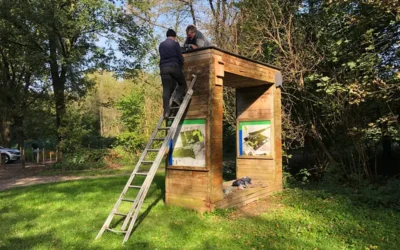 Vleermuiskasten in het Wisentbos